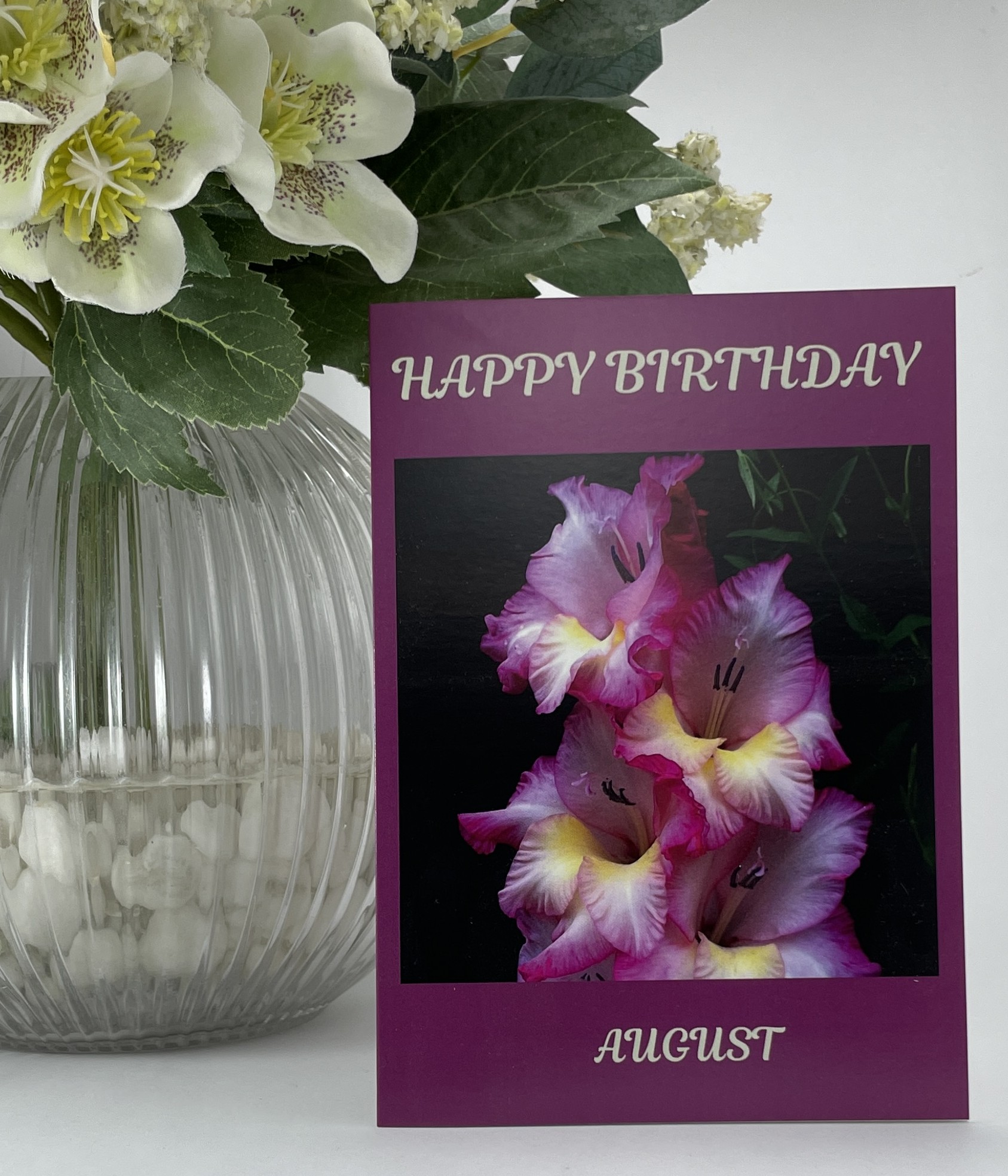 August Birth Flower Card - Image 2