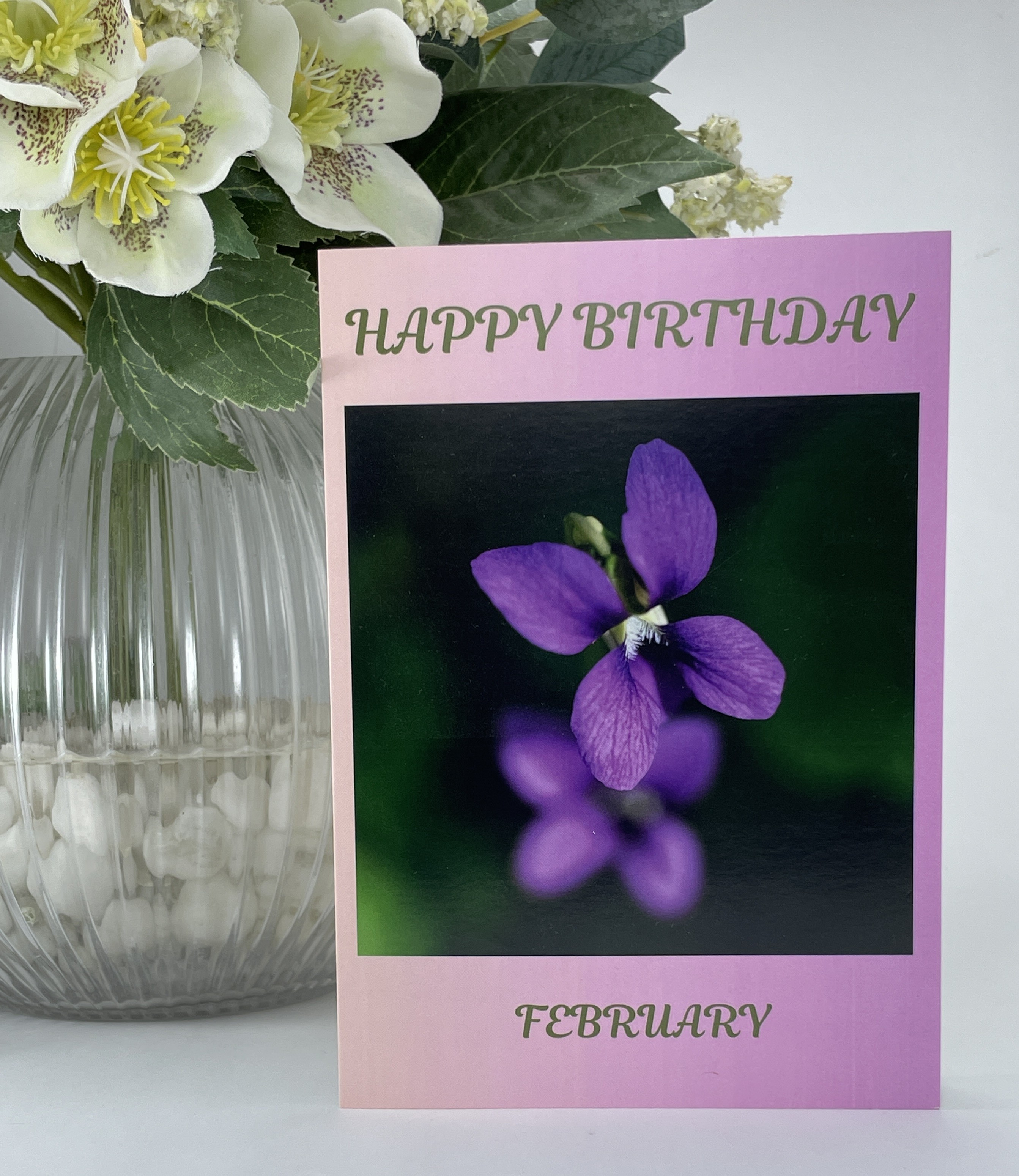 February Birth Flower Card - Image 2